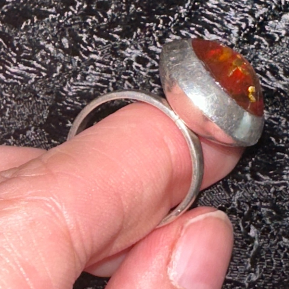 Vintage Texaco Amber Ring ❤️🐺🔥 - Picture 4 of 5